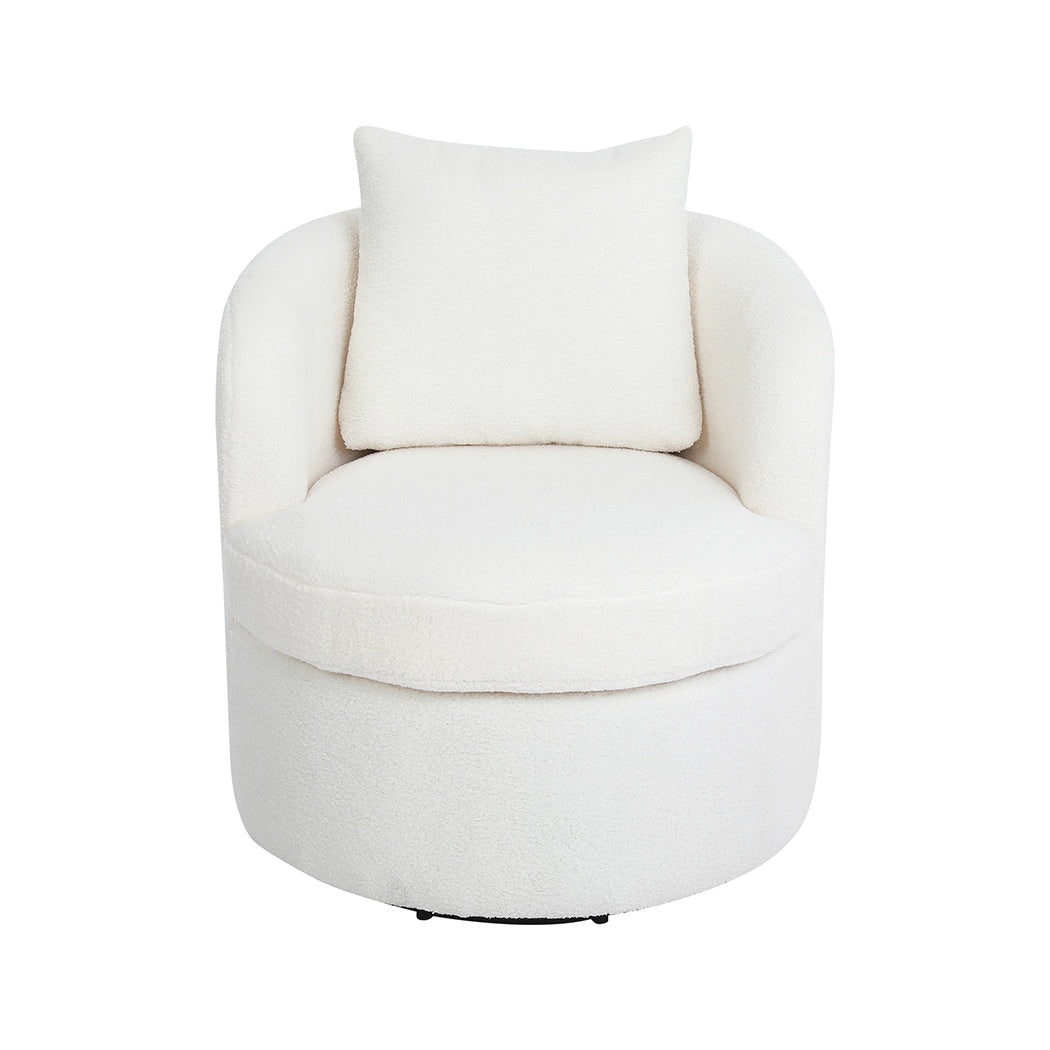 Levede Fleece Swivel Chair-2025742034358374401