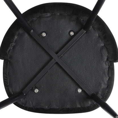 Levede 2x Dining Chairs Kitchen Cafe Black-2006733258255110147