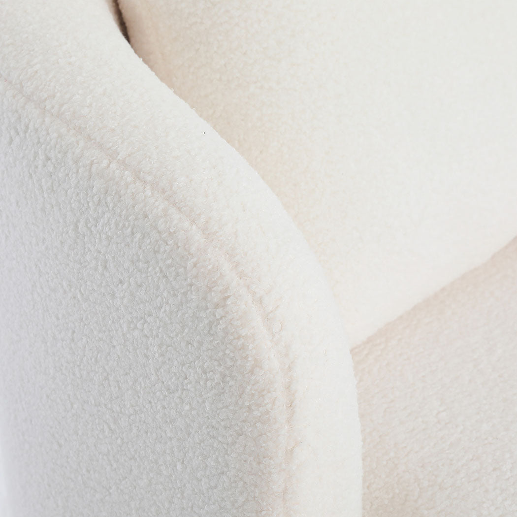 Levede Fleece Swivel Chair-2025742034358374403