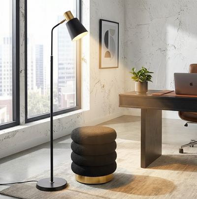 Judo Floor Lamp LED Light Stand - Black