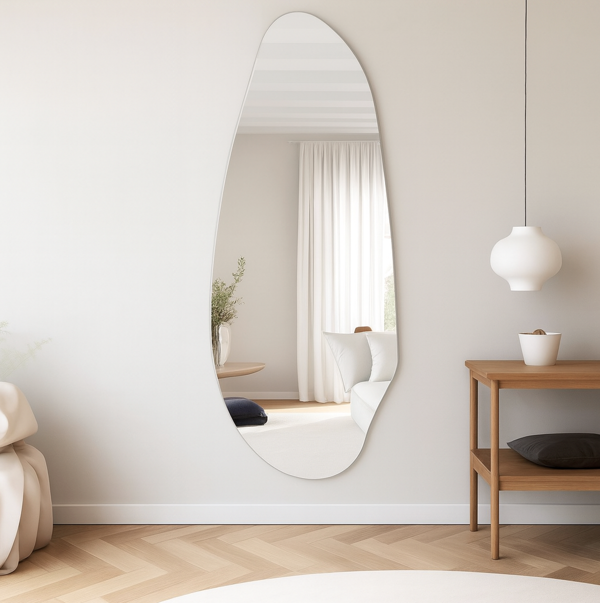 Jewel Irregular LED Wall Mirror – Backlit Statement Mirror