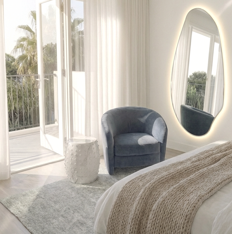 Jewel Irregular LED Wall Mirror – Backlit Statement Mirror