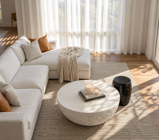 Lunar Stone Coffee Table - Fossil