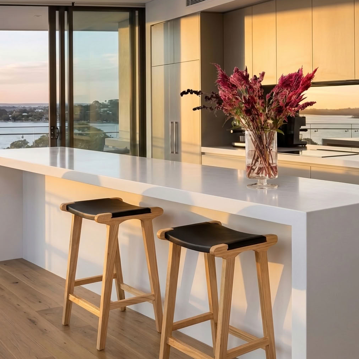 Lexington Oak Bar Stool - EX DISPLAY BLACK