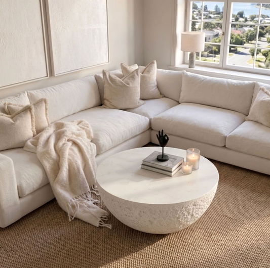 Lunar Stone Coffee Table - Fossil