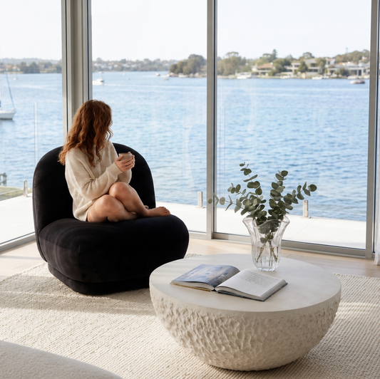 Lunar Stone Coffee Table - Fossil