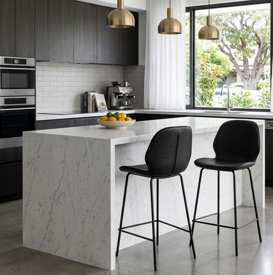 Oslo Bar Stool – Black (Set of 2)