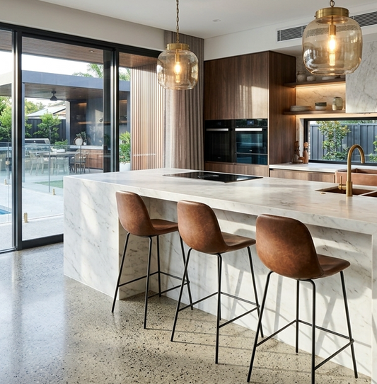 Marlo Bar Stool - Brown (Set of 2)