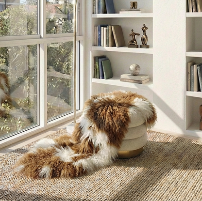 Mongolian Sheepskin Throw - Blenheim 90cm