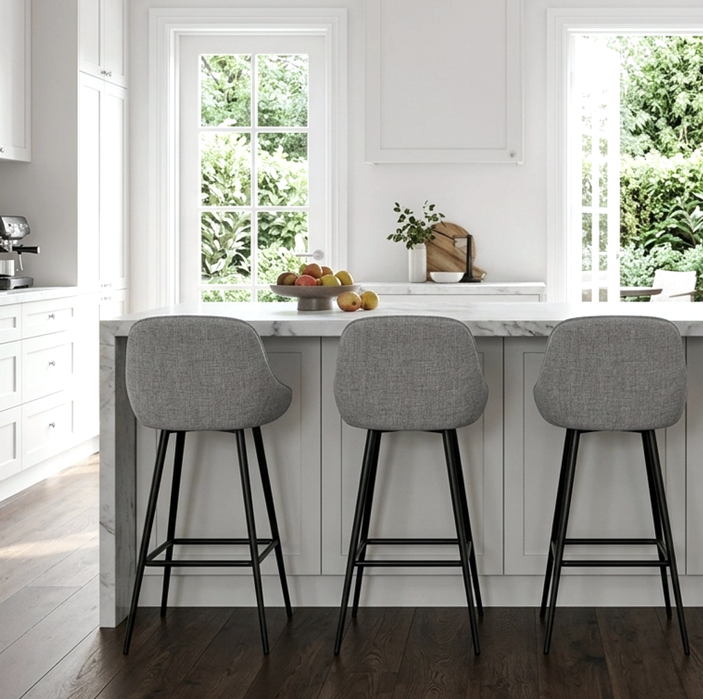 Metro Grey Bar Stool (Set of 2)
