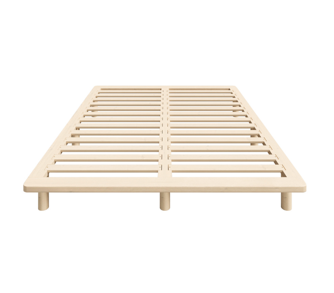 Monty Natural Pine Bed Base - Double