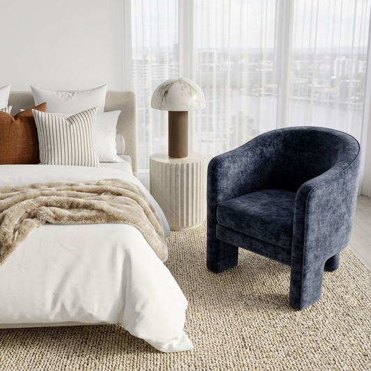 Memphis Accent Chair - Midnight Blue
