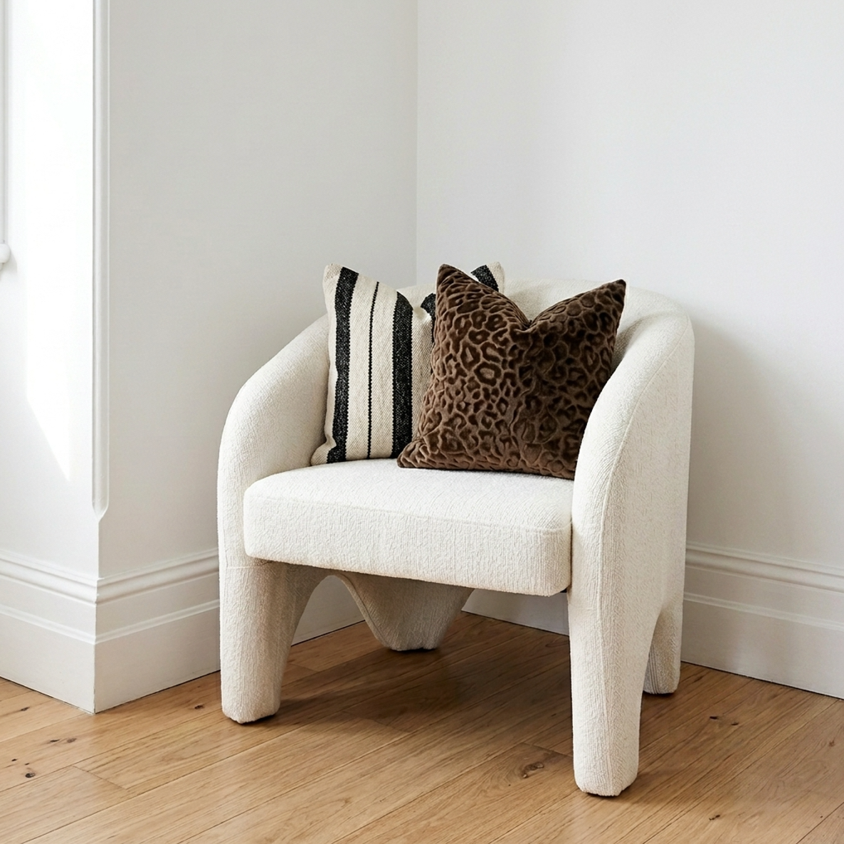 Nova Accent Chair – Pearl Chenille