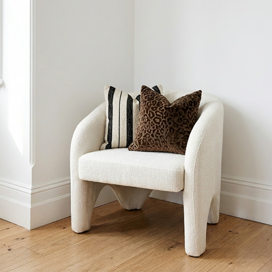 Nova Accent Chair – Pearl Chenille