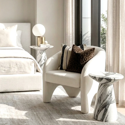 Nova Accent Chair – Pearl Chenille