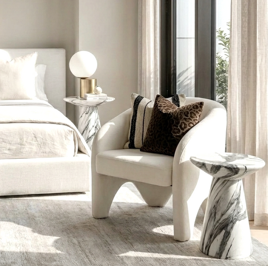 Nova Accent Chair – Pearl Chenille