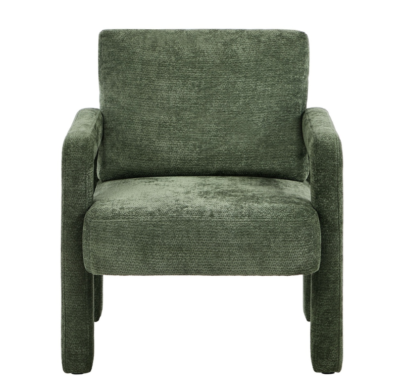 Olive Velvet Occasional Chair | Accent Chair by Interior Ave