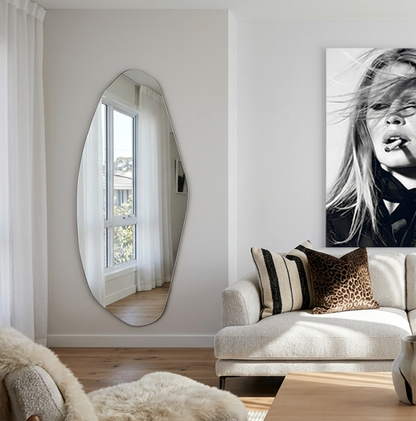 Opal Irregular LED Wall Mirror – Backlit Statement Mirror
