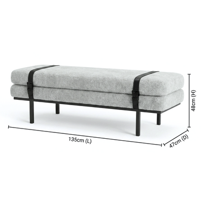 Porter Bench - Light Grey
