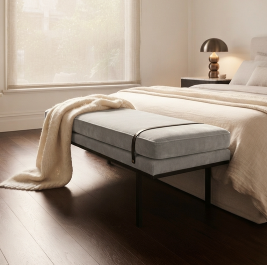 Porter Bench - Light Grey