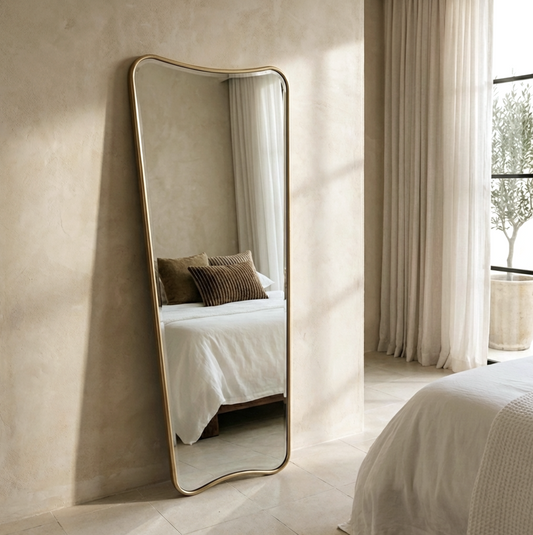 Pierre Full Length Gold Frame Wall Mirror — Classic Statement