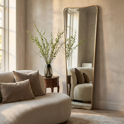 Pierre Full Length Gold Frame Wall Mirror — Classic Statement