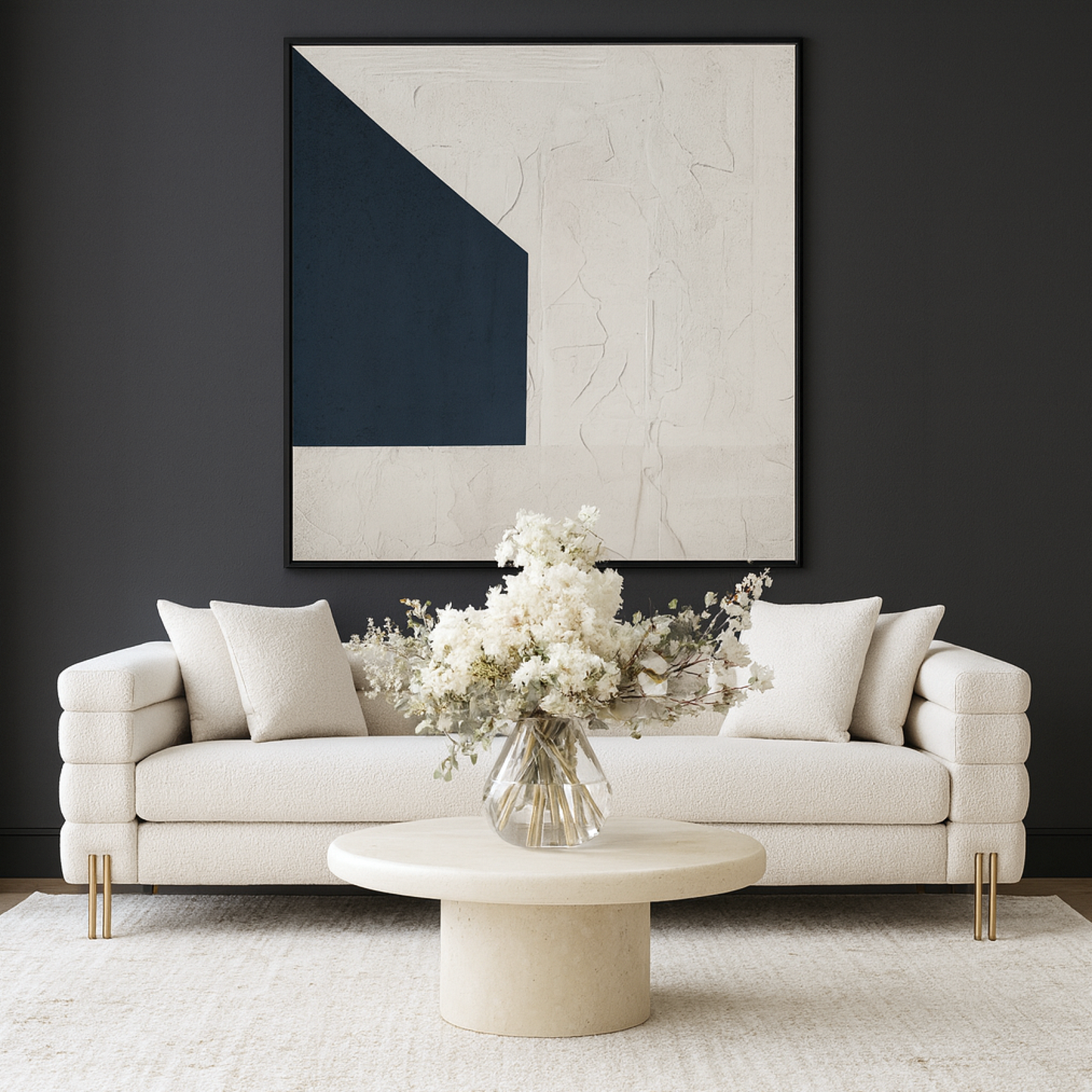 Scarlett Sofa 3 Seater - White Boucle