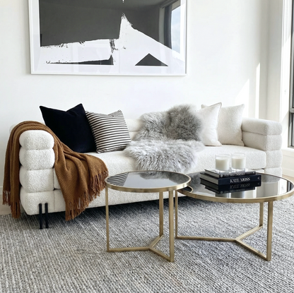 Scarlett 3-Seater Bouclé Sofa – White