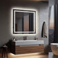 90CM X 90CM SQUARE FRAMELESS LED BATHROOM MIRROR