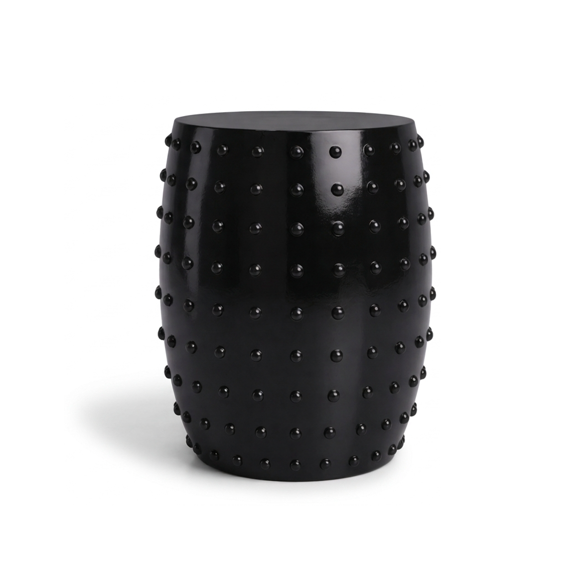 Atelier Noir Studded Side Table - Black