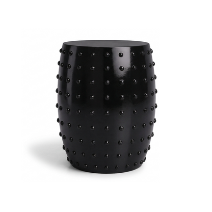 Atelier Noir Studded Side Table - Black