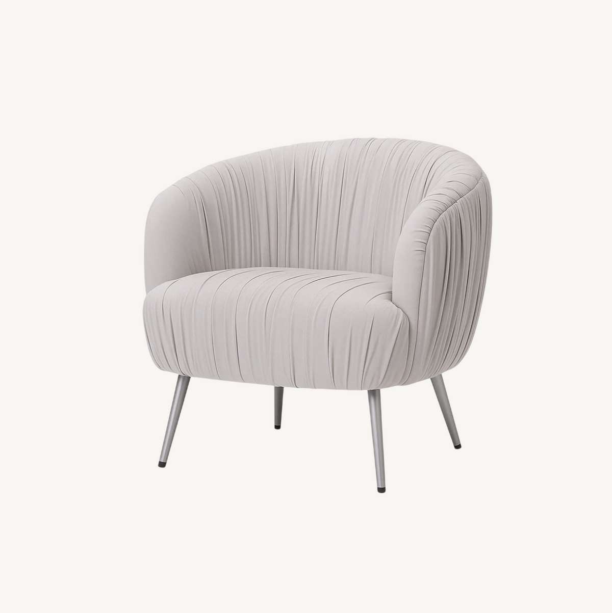 Vespa Pleated Velvet Accent Chair – Final Piece
