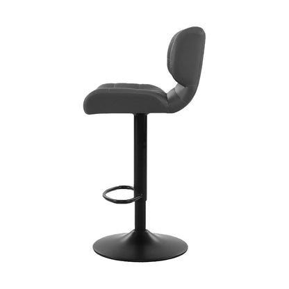 Byron Padded Bar Stool - Charcoal Grey - Set of Two