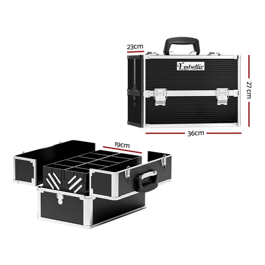 Cosmetic Beauty Makeup Case - Black