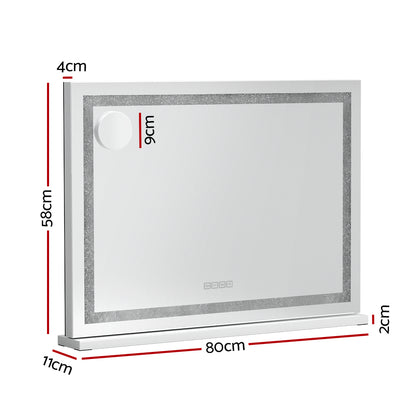 Crystal Vanity Makeup Mirror - Bluetooth - XL