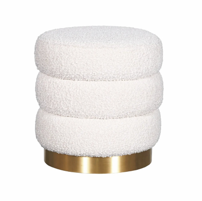 Cuba Boucle Ottoman – modern ottoman or footstool by Interior Ave