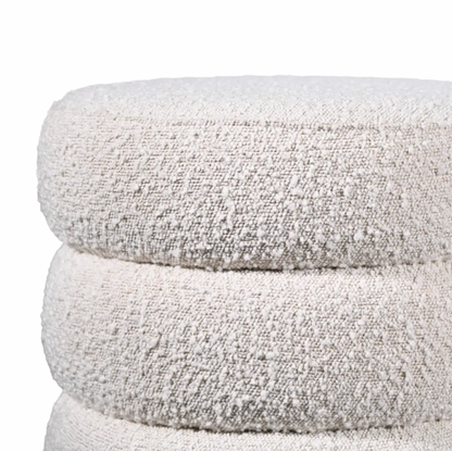 Cuba Boucle Ottoman – modern ottoman or footstool by Interior Ave