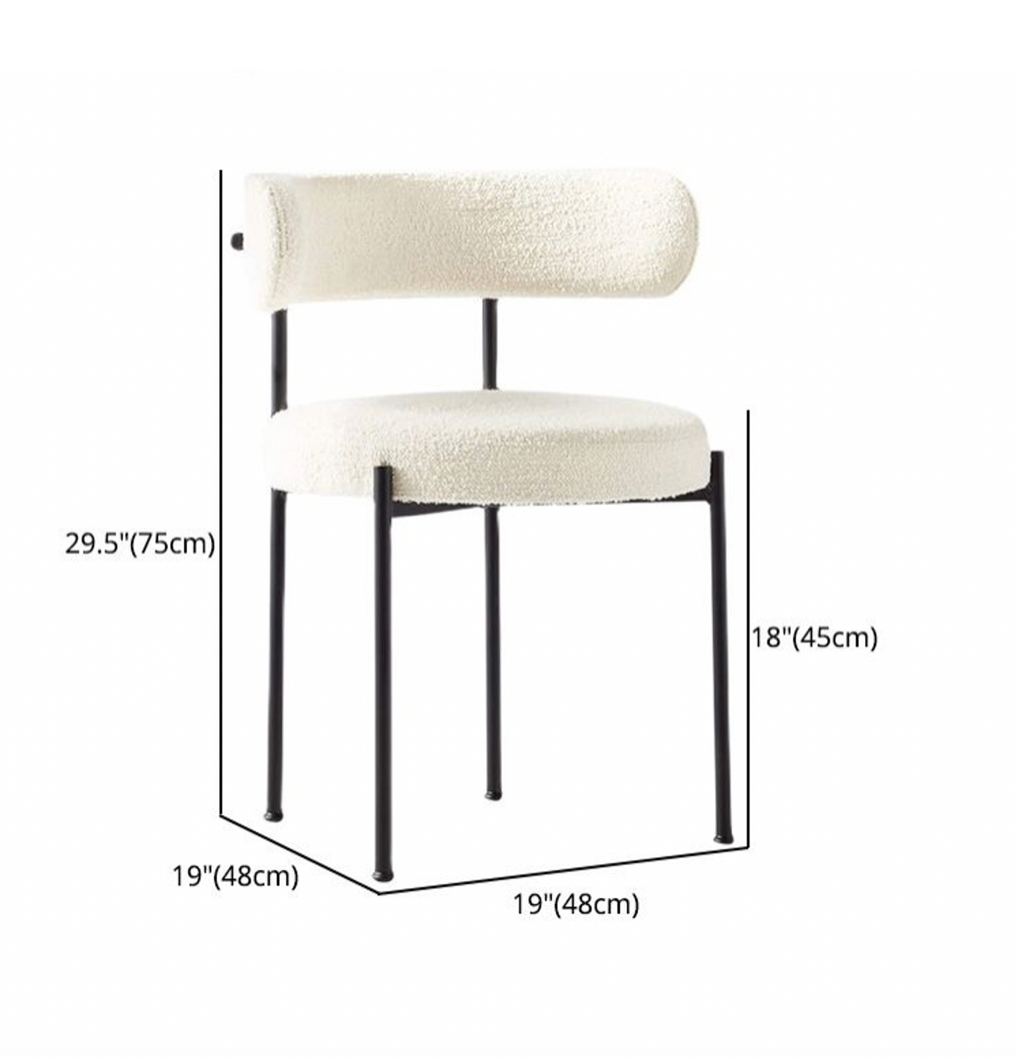 IVY BOUCLE DINING CHAIR