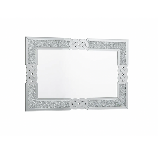 CRISS CROSS SILVER MIRROR