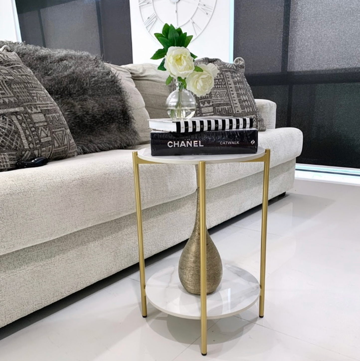 ALBA SIDE TABLE GOLD