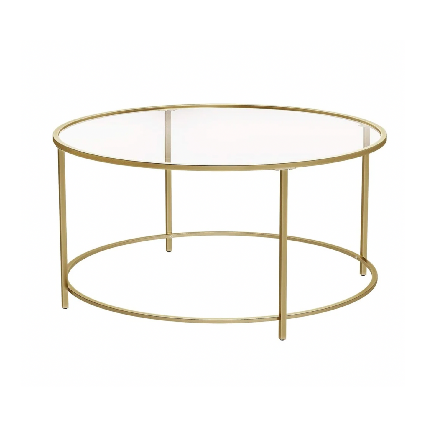 EMBLER GOLD GLASS COFFEE TABLE