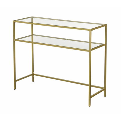 Embler 2 Tier Hallway Console Table - Gold – premium furniture by Interior Ave