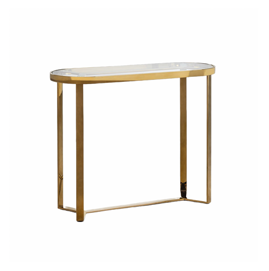 GISELLE BRUSHED GOLD CONSOLE