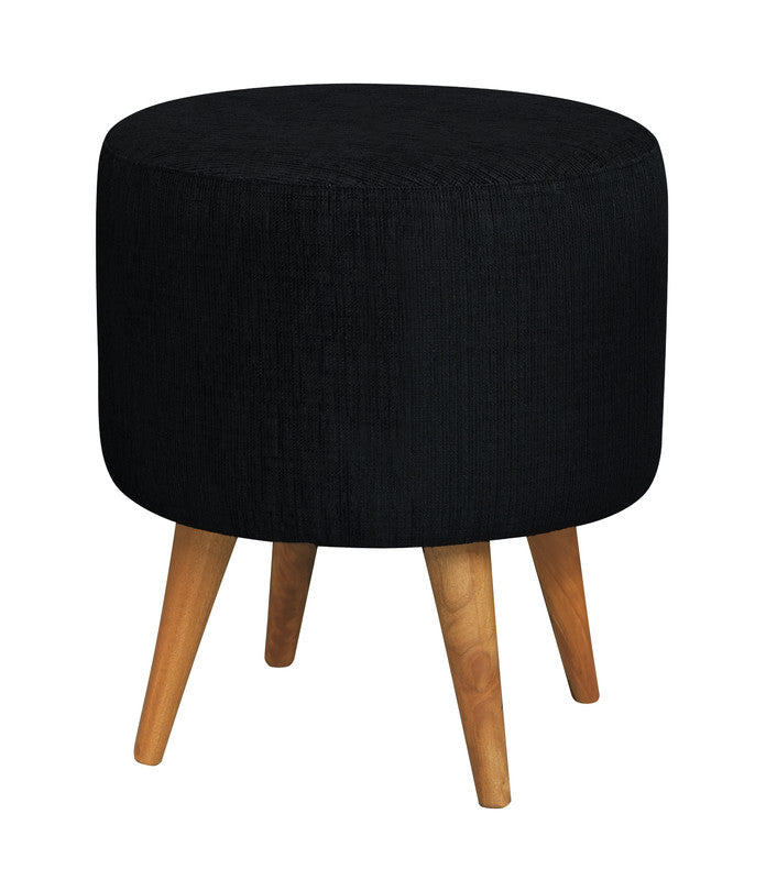 MANHATTAN ROUND BALCK OTTOMAN