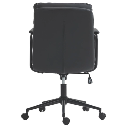 Jenna Faux Leather Office Chair - Black