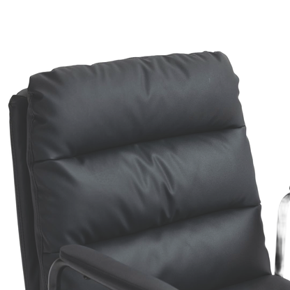 Jenna Faux Leather Office Chair - Black