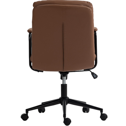 Jenna Faux Leather Office Chair - Brown