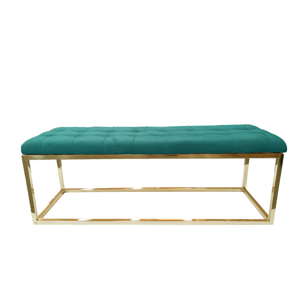 LILA GOLD OTTOMAN - GREEN