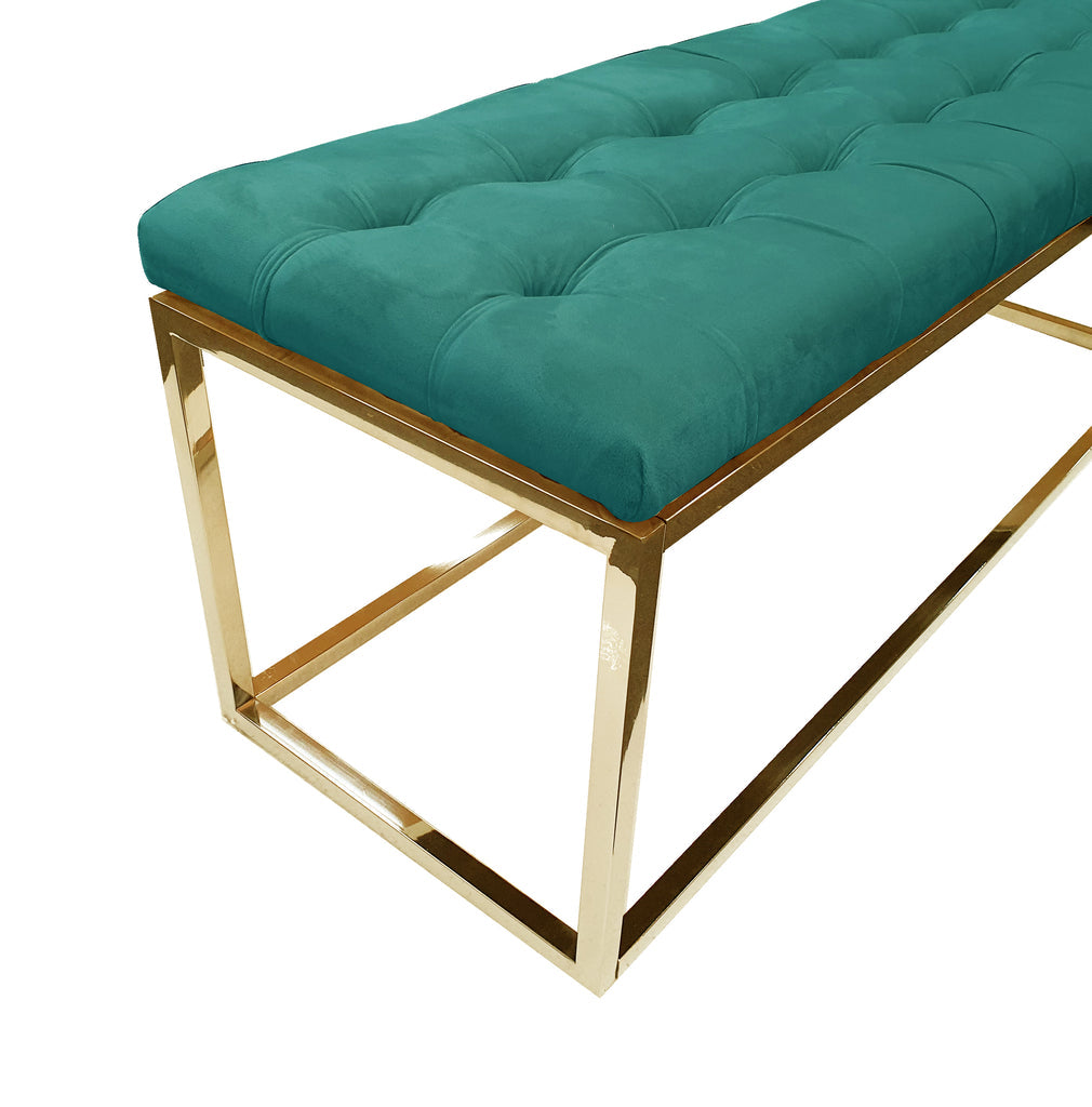 LILA GOLD OTTOMAN - GREEN