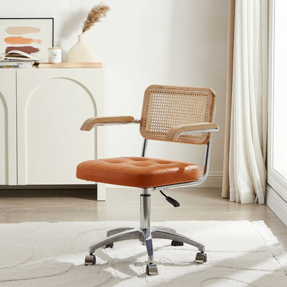 Parker Rattan Office Chair – luxury accent chair by Interior Ave